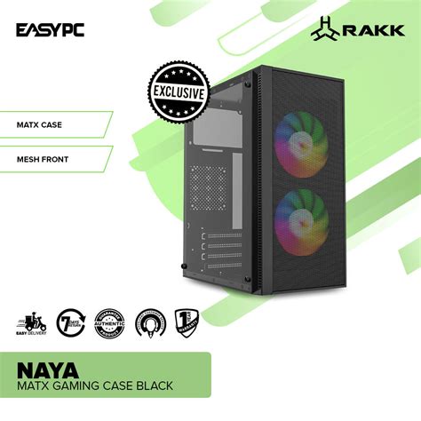 rakk naya|RAKK NAYA Matx Gaming Case Black – EasyPC.